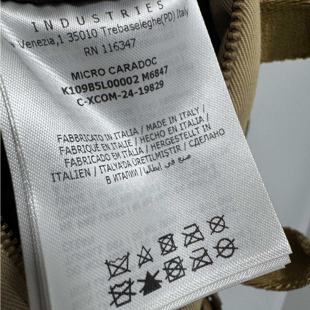 Moncler Micro Caradoc Tote Bag Khaki Gold - Picture 10 of 13